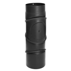 RR schwarz Ø150mm Multibogen mit Tür - 4teilig