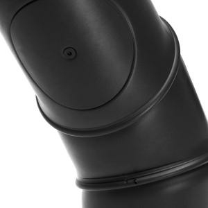 RR schwarz Ø150mm Multibogen mit Tür - 4teilig
