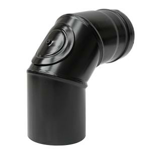 RR Pellets schwarz Ø80 Bogen dreiteilig 90°...