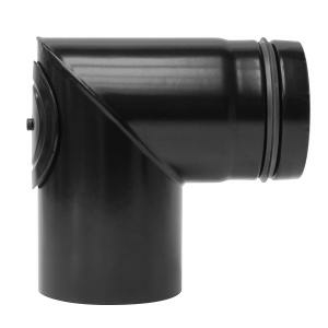 RR Pellets schwarz Ø80 Bogen zweiteilig 90°...