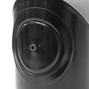 RR Pellets schwarz Ø80 Bogen zweiteilig 90° mit Reinigungsöffnung