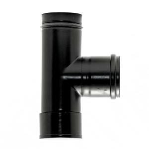 RR Pellets schwarz Ø80 T-Stück
