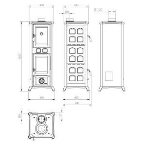 La Nordica Gemma Forno Majolika Elegance Weiss Infinity