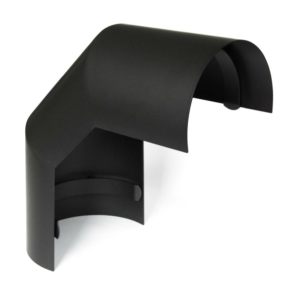 Thermoschild schwarz für 3teiligen Bogen 90° Ø150mm