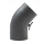 RR gussgrau Ø150mm Bogen 45° gezogen mit Tür
