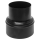 Erweiterung Ø100–120 mm; Pelletrohr; schwarz