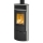 Caldera II Compact Stahl schwarz/ Natursteinverkleidung Serpentin