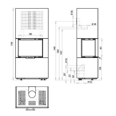 Osorno L Naturstein Serpentin, links