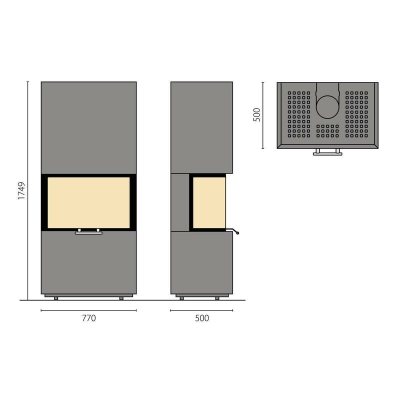 Osorno L Topstone Quarzit marrone alba natura, rechts - NEU