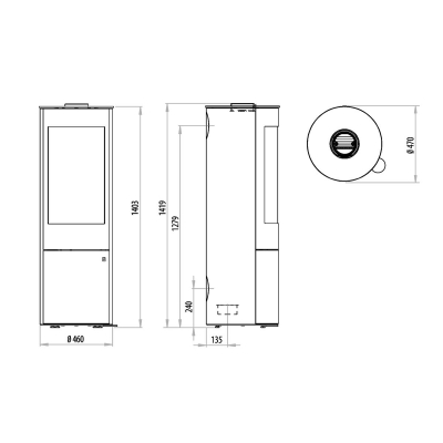 Palena Plus SD Compact Stahl schwarz