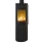 Pular Plus Compact 5kW Stahl schwarz Dekorrahmen schwarz lackiert