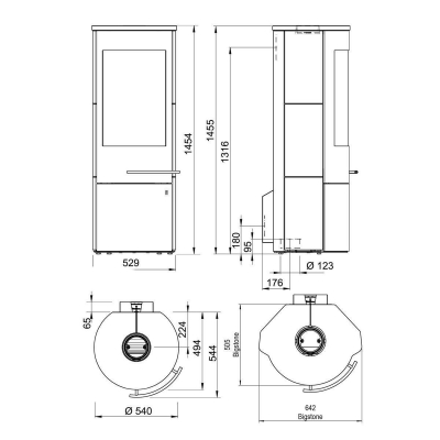Tacora Compact Keramik Sonderglasur, mit Stangengriff