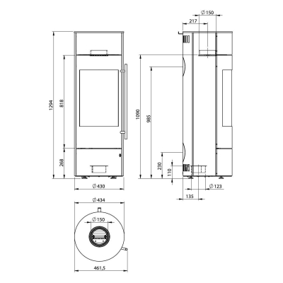 Tipas PowerBloc! Compact Stahl Schwarz