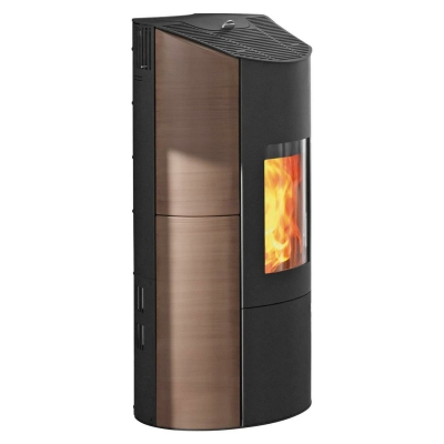 Levana Aqua 8kW Stahl schwarz/ Keramik caffe arabica
