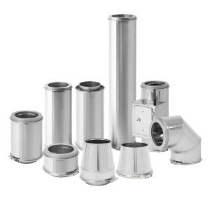 Edelstahlschornstein 200mm Komplett-Set 5,3 m