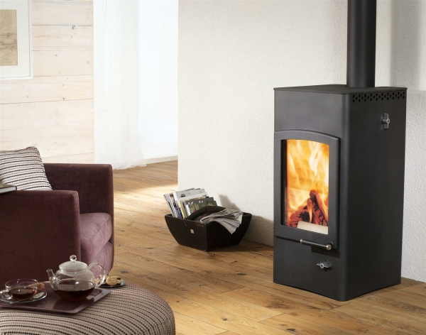 Lucy Cook Kaminofen Stahl gussgrau, RR oben