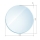 Glasbodenplatte Kreis inkl. Facette              1100 x 1100 mm