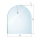 Glasbodenplatte Zunge 2 inkl. Facette         1000 x 1200 mm