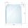 Glasbodenplatte Zunge eckig inkl. Facette    1000 x 1200 mm