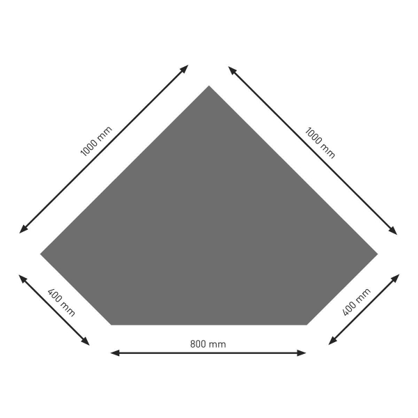 Bodenplatte B5 schwarz (1) Diamant  1000x1000mm