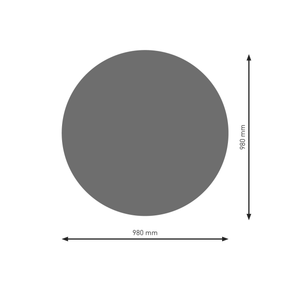 Bodenplatte B8 gussgrau (2) Kreis  980mm