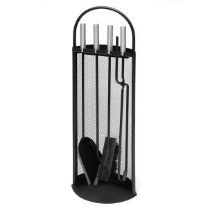 Raik Kaminbesteck 4-tlg ALBERT, schwarz