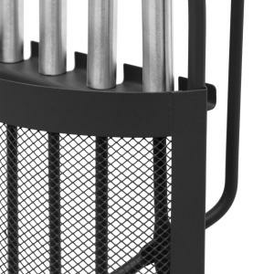 Raik Kaminbesteck 4-tlg ALBERT, schwarz