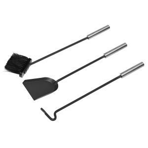 Raik Kaminbesteck FRITZ, 3-teilig, schwarz mit...