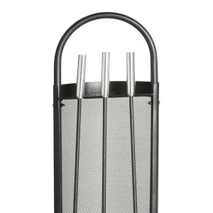 KAMINBESTECK 3-TLG., SCHWARZ BESCHICHTET
