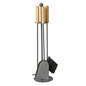 KAMINBESTECK 3-TLG., ANTHRAZIT