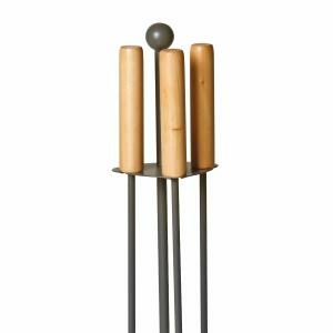KAMINBESTECK 3-TLG., ANTHRAZIT