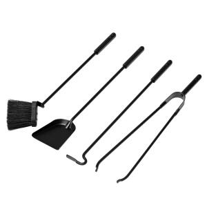 KAMINBESTECK, SCHWARZ BESCHICHTET