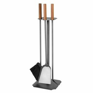 KAMINBESTECK 3-TLG., ANTHRAZIT