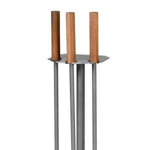 KAMINBESTECK 3-TLG., ANTHRAZIT