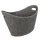 Filzkorb Grau Oval, XL