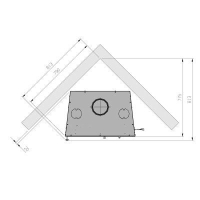 LA Nordica Inserto 70 L Ventilato Schwarz