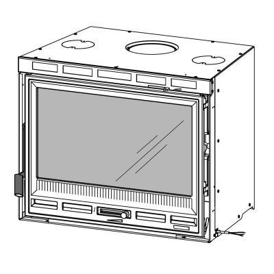 LA Nordica Inserto 70 L Ventilato Schwarz
