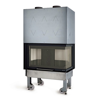 La Nordica Monoblocco 800 Angolo DX Stahl Schwarz