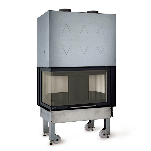 La Nordica Monoblocco 800 Angolo SX Stahl Schwarz