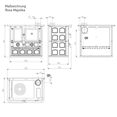 La Nordica Rosa 4.0 Maiolica Majolika Bordeaux