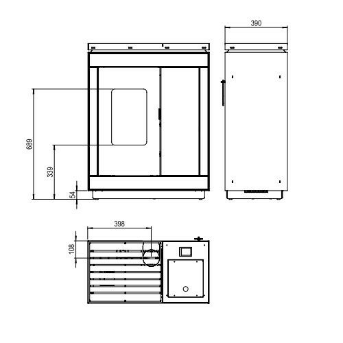 Epana 6kW Keramik weiß