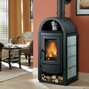 La Nordica Svezia New Kaminofen Bordeaux