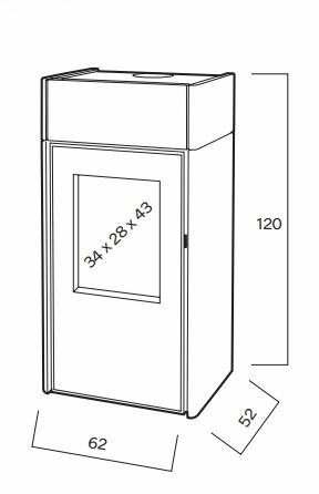 Ghibli Wood Tube Kaminofen