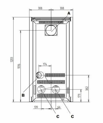 Ghibli Wood Tube Kaminofen
