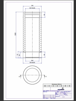 Rohrelement 1000 mmm
