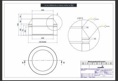 Mündungsabschluss konisch