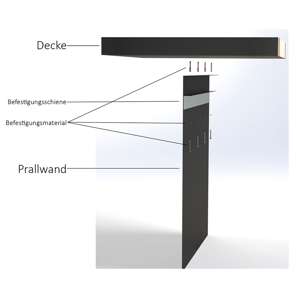 Pellet-Prallschutzmatte 1200 x 1000 x 3 mm