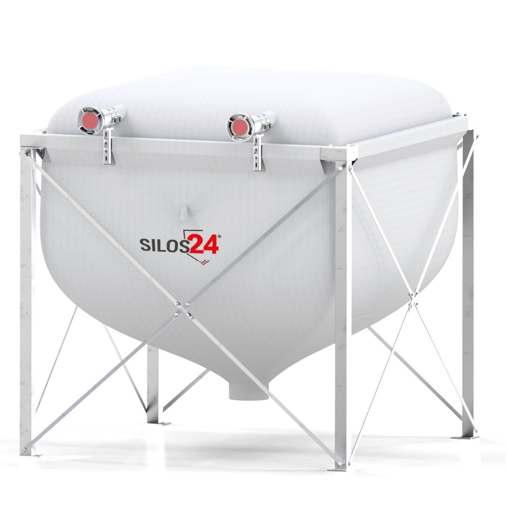 Pelletsilo Standard mit Stahlgestell