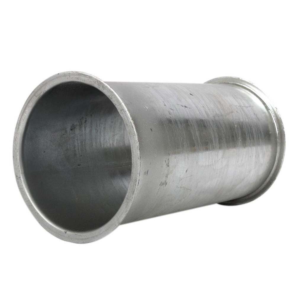Pellet-Füllrohr DN 100 mit Bördelrand