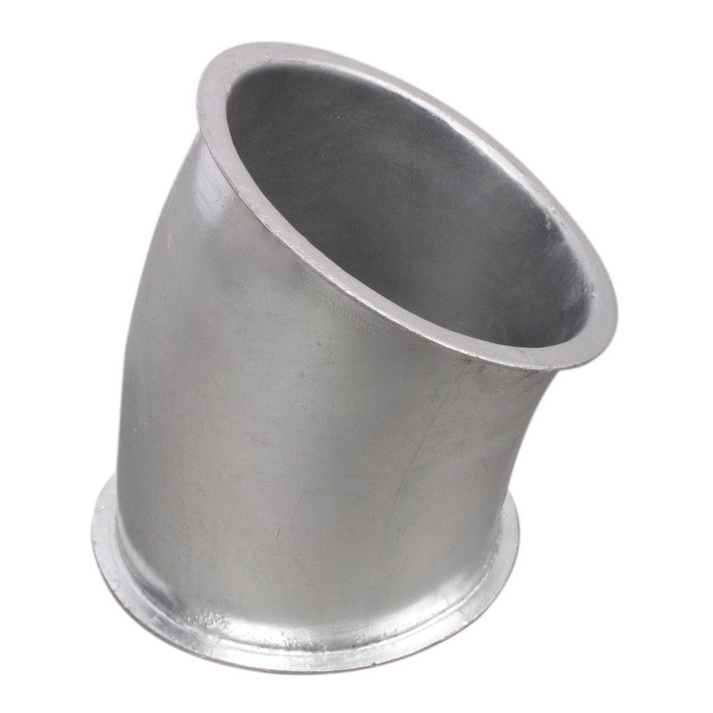 Pellet-Rohrbogen DN 100 mit Bördelrand
